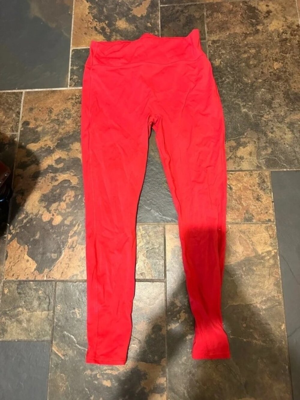 Fabletics Motion365 Red Leggings Women’s XL High Rise Workout Yoga Athleisure